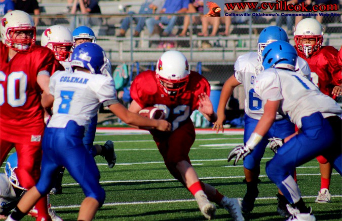 7th Football -vs- Glenpool -- September 19, 2017 -- Collinsville, OK